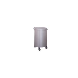 CUBO RESIDUO INOX C/RUEDAS (704002)
